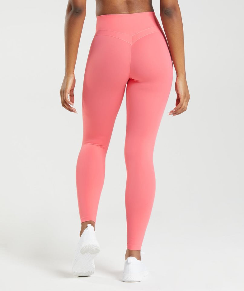 Women's Gymshark Whitney High Rise Leggings Pink | CA 6N7135